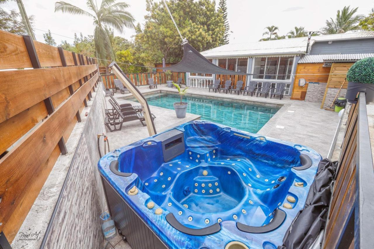 Vila L'Avocat 1 Avec Piscine Chauffee Et Jacuzzi A Partager Le Tampon Exteriér fotografie
